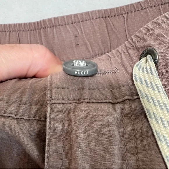 Vuori Vintage Ripstop Women’s Short Mauve Hazel Brown Size M - Picture 4 of 13